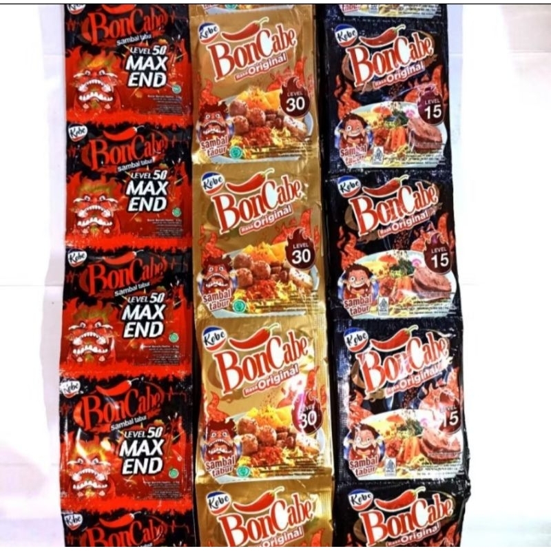 

Bon Cabe Level 15 30 50 Perrenceng Isi 12 Sachet