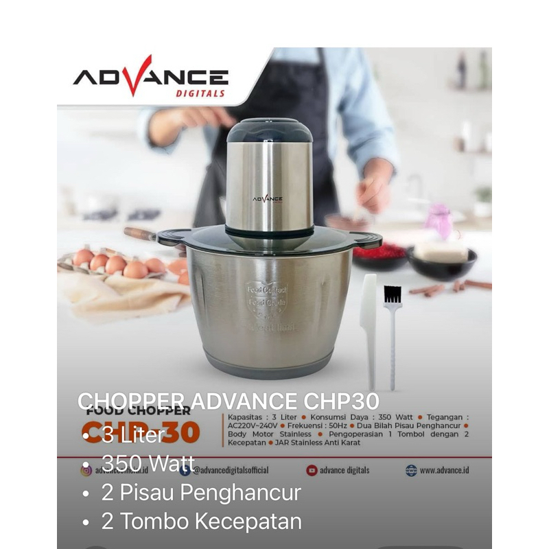 Chopper daging Advance Stainless daging