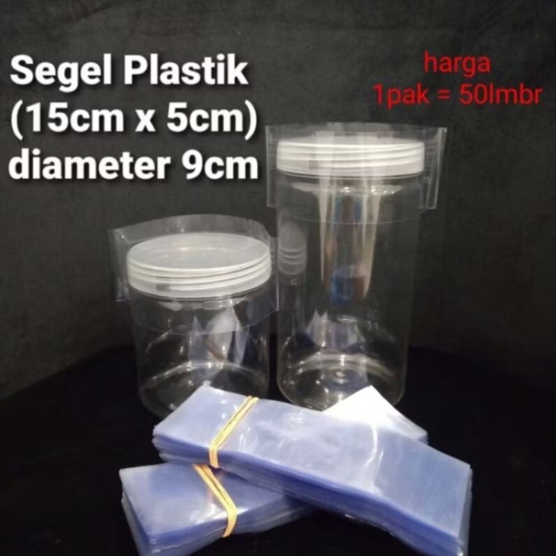 [isi 50pcs] Plastik Segel Tutup Toples diameter 9cm