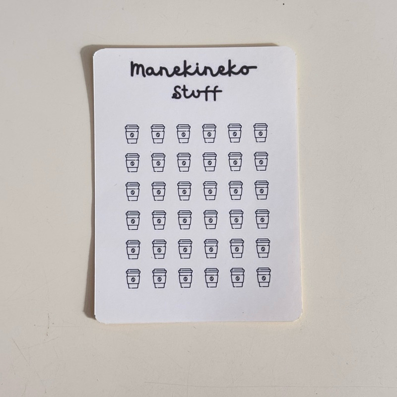 

Stiker Ikon Kopi / Stiker Ikon Es Kopi / Coffee Icon Stickers / Tiny Stickers Journaling