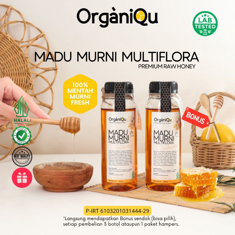 

Madu Murni Multiflora OrganiQu | Premium Raw Honey 1 Madu Mentah Murni