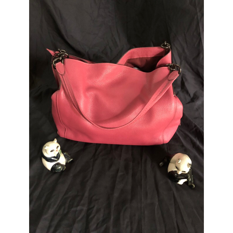 PRELOVED COACH Pebble Leather Dalton