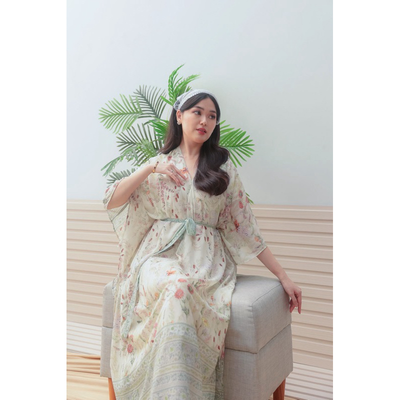 BABESWEAR - Nabila KAFTAN abaya DRESS lebaran BISA GOJEK gamis pesta wanita jumbo big size maternity