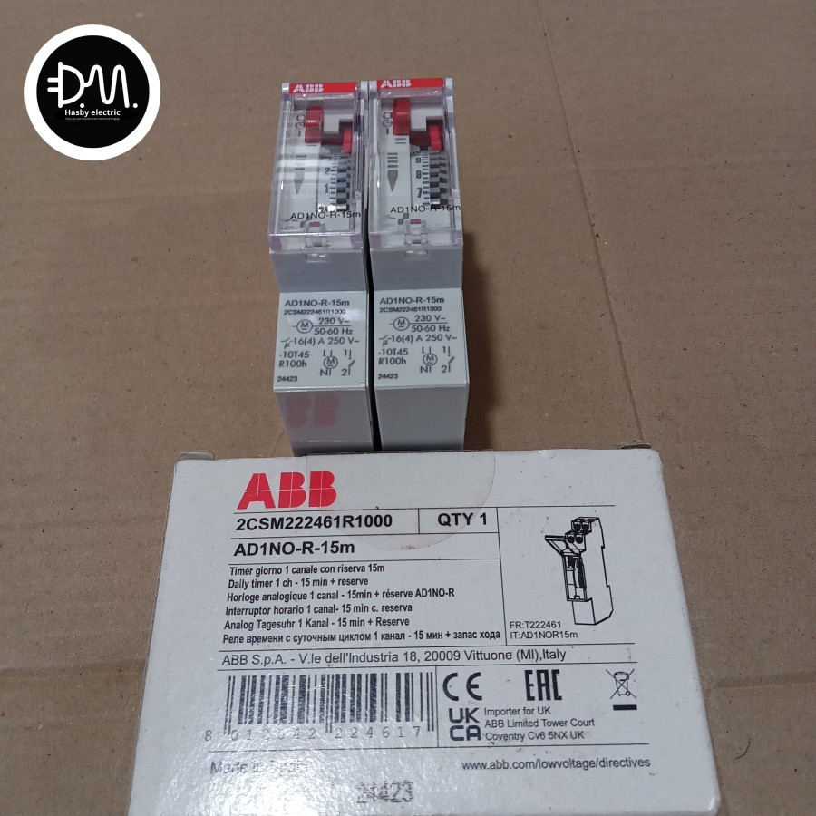 ABB Saklar kontrol-AD AD1NO-R-15m (2CSM222461R1000)