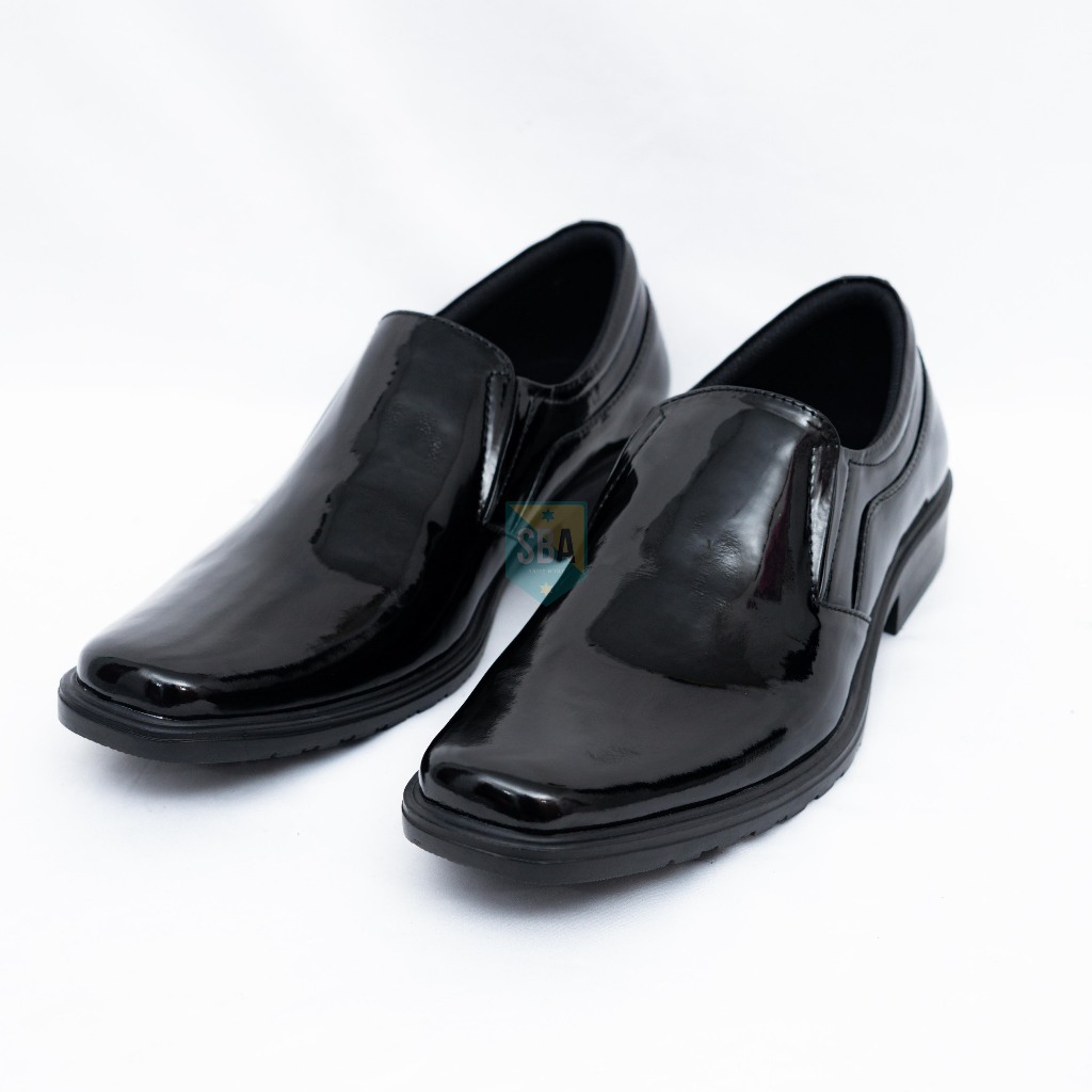 Sepatu Pantofel Pria Kulit Sintetis Premium Model Slip on