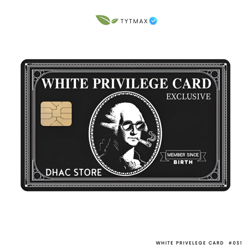 

white privelege card #031 / Dummy Credit Card / Fake Premium ID Card