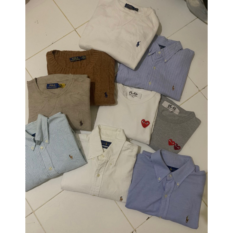 Polo Ralph Lauren all series, kemeja, Cable knit, Rajut, CN