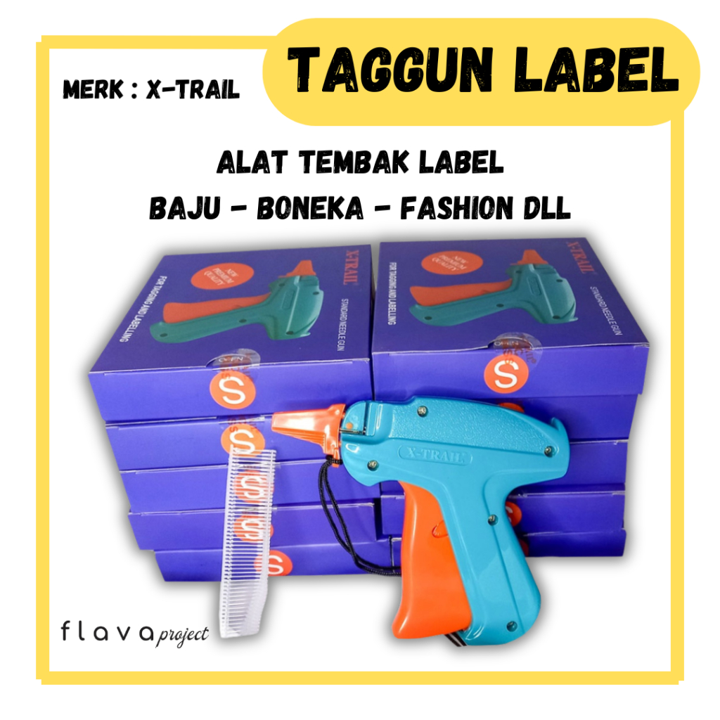 

PAKET KOMPLIT Tag Gun + Tag pin 5000pcs (alat tembak baju pakaian topi syal selimut kaos kaki aksesoris dll)