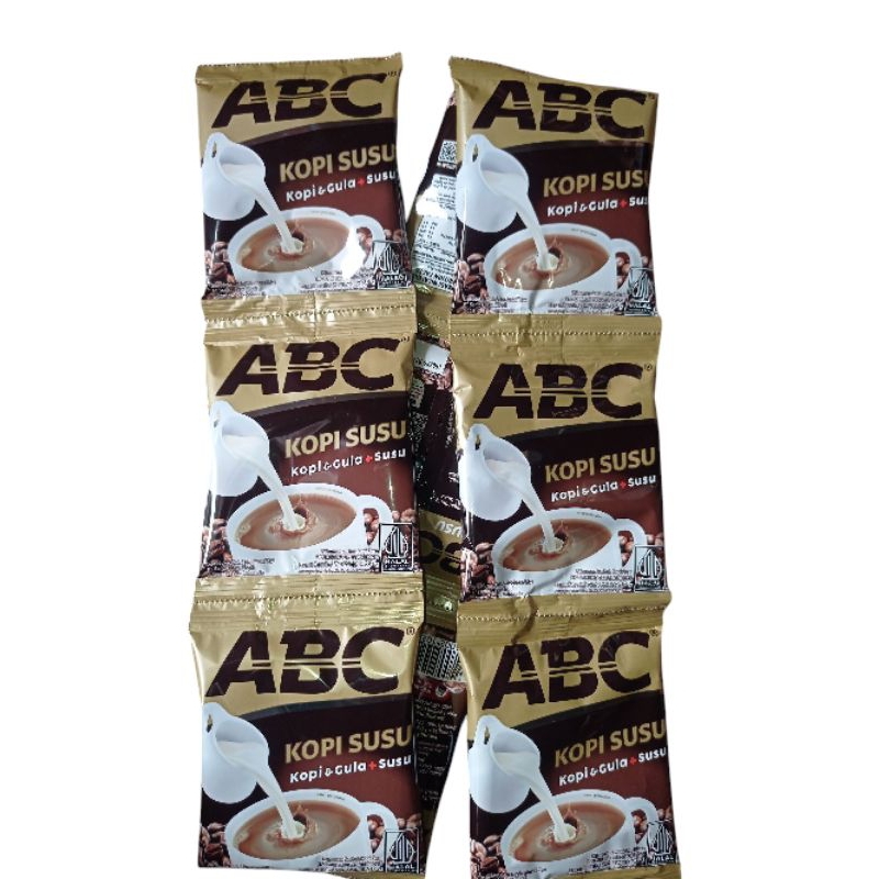 

Kopi ABC Susu 10 Sachet Kopi Dan Gula+Susu