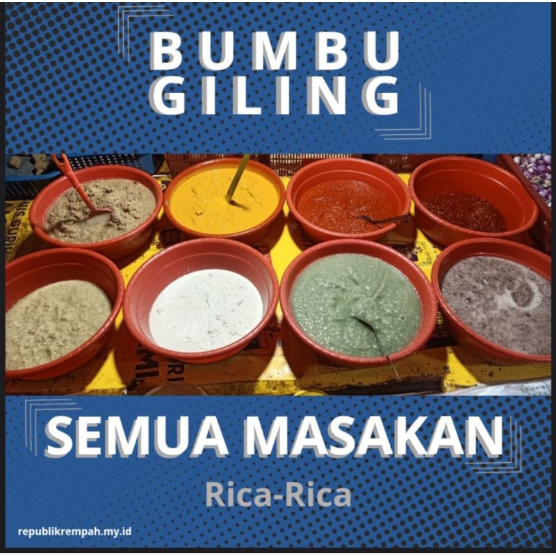 

Bumbu Rica-Rica Racikan Asli Minang Tersedia Ukuran 250g/500g/1Kg