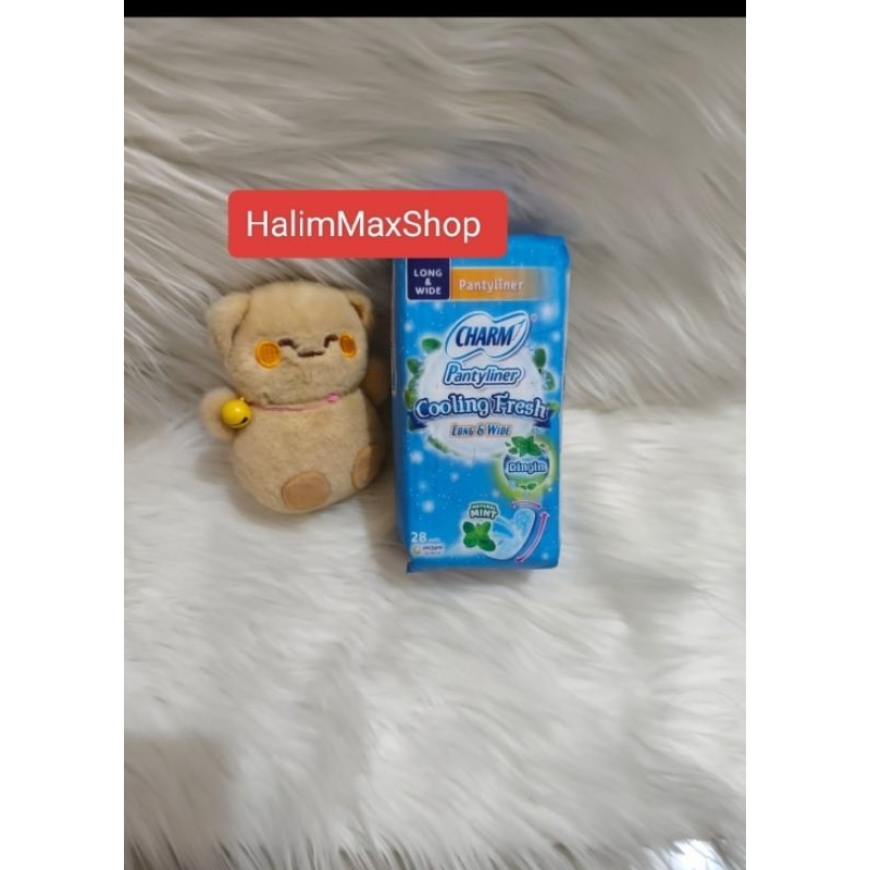 Charm cooling fresh panty liner long&wide isi 28pads kemasan baru