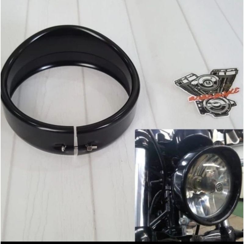 ring visor headlamp harley 5.75 tring ring black 5.75 harley
