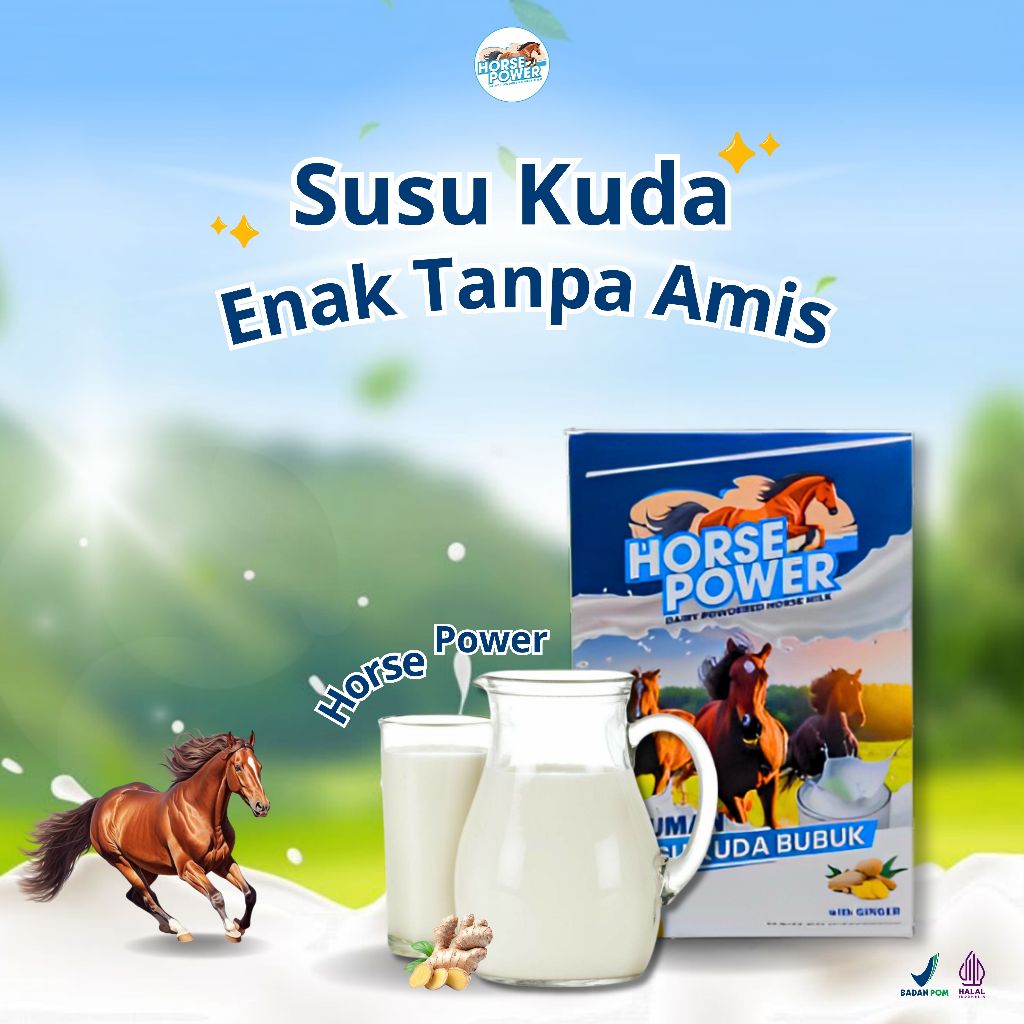 

HORSE POWER Susu Kuda Bubuk Jahe – Penguat Tulang & Sendi, Tingkatkan Imun