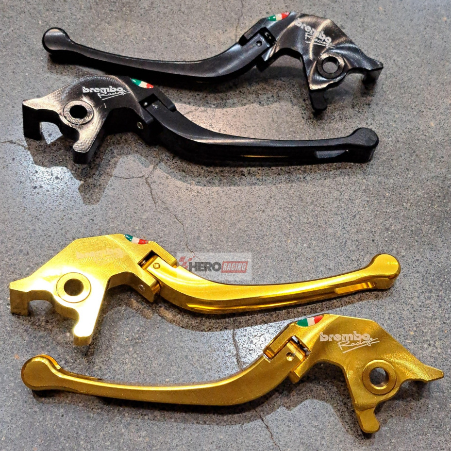 HANDLE BREMBO LIPAT BEAT SCOOPY NMAX NINJA 250 HITAM GOLD ORIGINAL