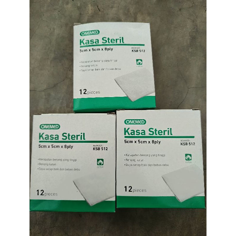 KASA STERIL ONEMED 5CM X 5CM/ KASA STERIL LIPAT