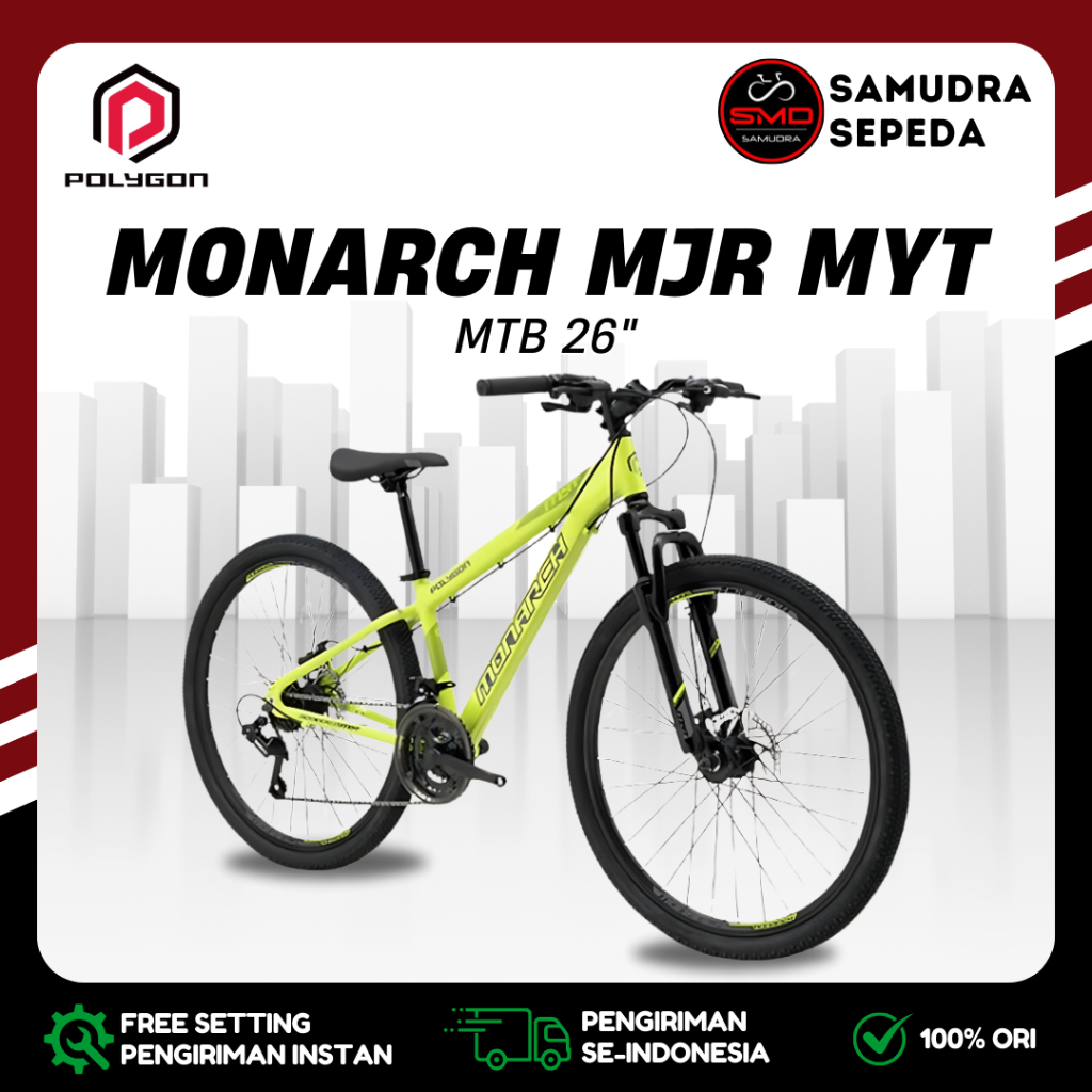 Sepeda Gunung MTB 26 inch POLYGON MONARCH MJR MYT Shimano Murah BDG