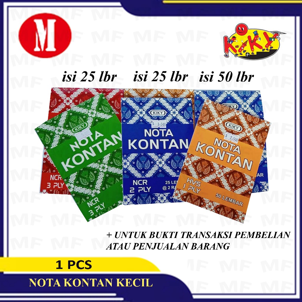 

Nota Kontan Kiky Kecil Harga Per Pcs
