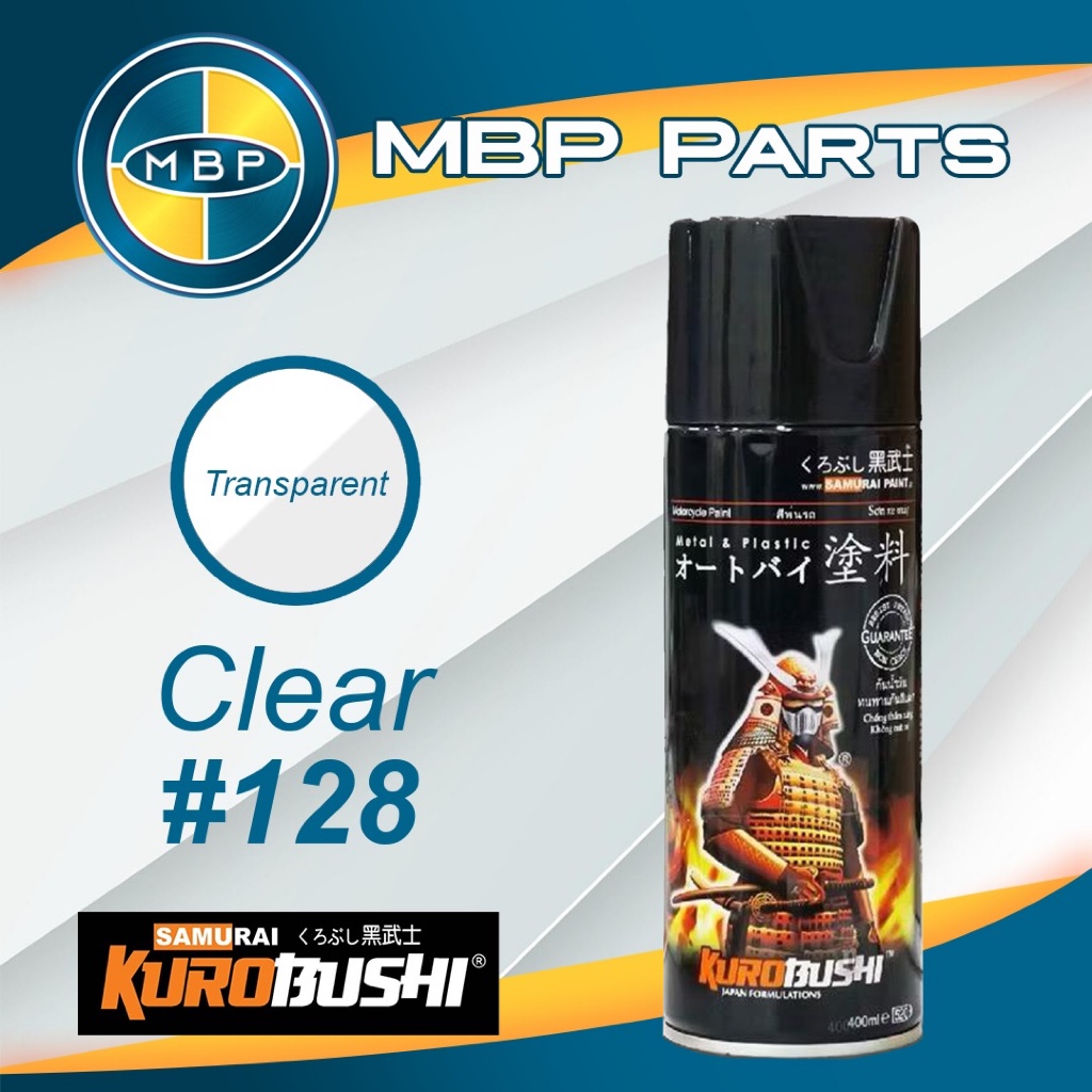 Samurai Paint CLEAR 128 Pernis Standar Glossy Bening Pengkilap Cat Semprot Aerosol Samurai Kurobushi