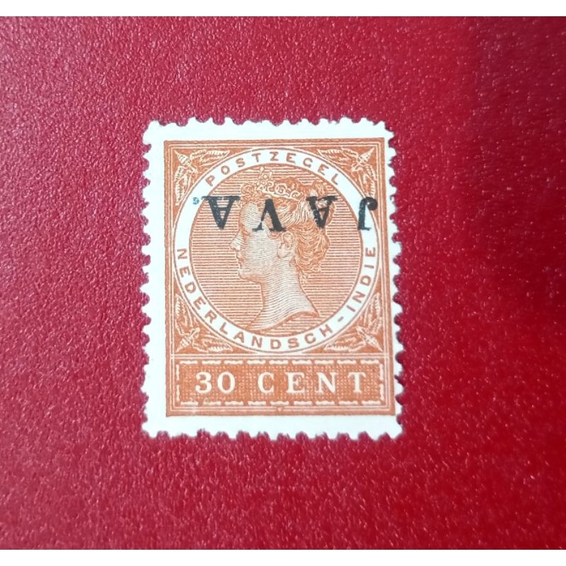 

PRANGKO NED INDIE CT JAVA TERBALIK NOMINAL 30 CENT 1908