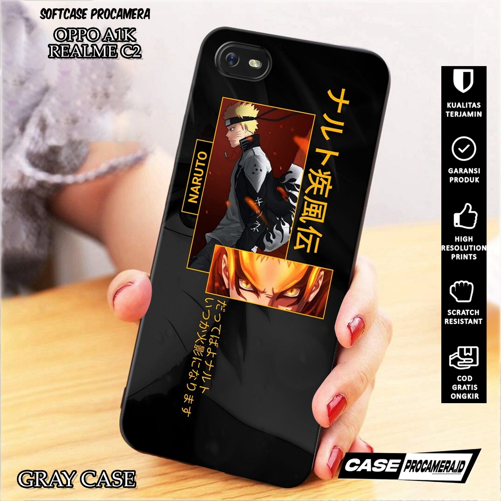 Case OPPO A1K /  REALME C2  - Casing OPPO A1K / REALME C2  ( NARUTO )  - Kesing Hp - Casing Hp  - Ca