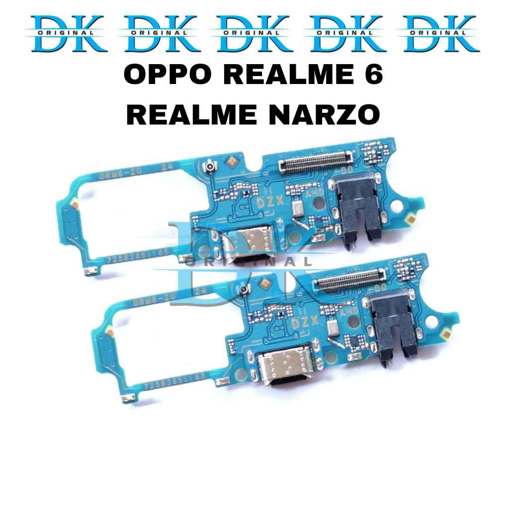 Konektor Charger Realme 6 Realme Narzo USB Papan Cas Mic Pcb Board Ori