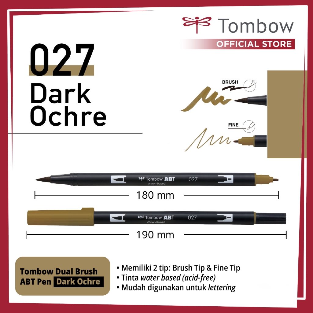 

Tombow Dual Brush ABT Pen Dark Ochre