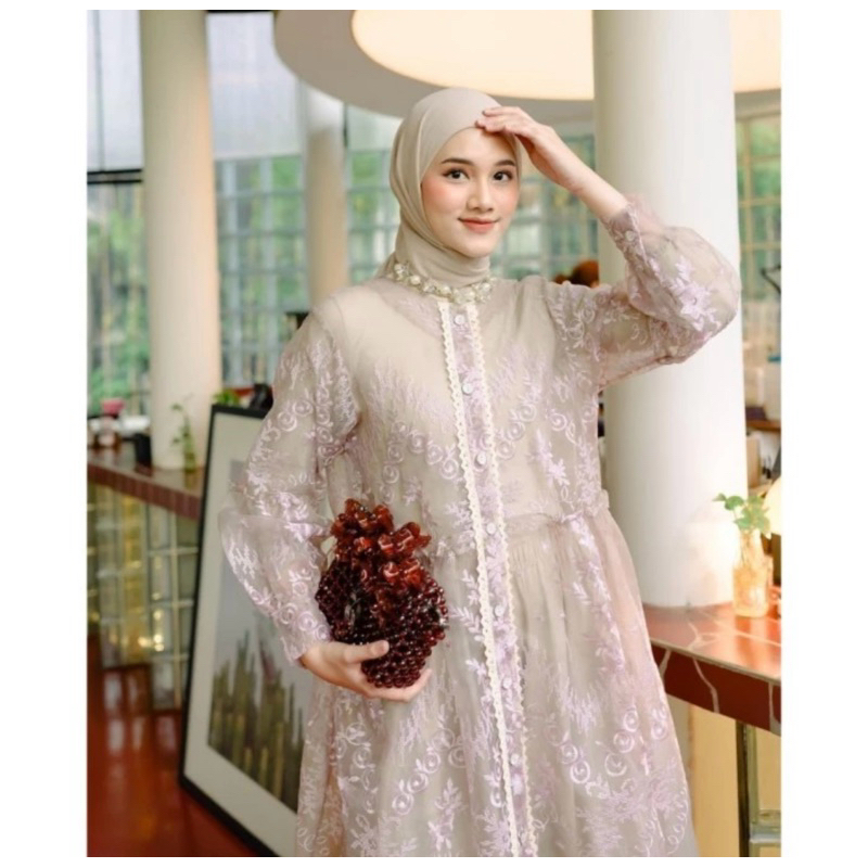 [NEW] HAIDEE & ORLIN - MIDI ORGANZA FLEUR - MO FLEUR LILAC