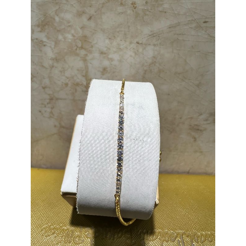 Gelang rantai serut Italy santa ad cor