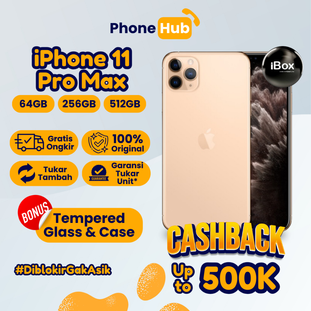 iPhone 11 Pro Max 64GB 256GB 512GB Second Resmi