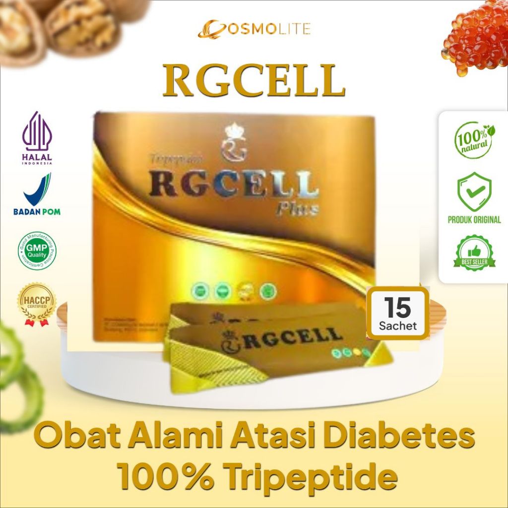 RG Cell Tripeptide Original - 100% Peptide Suplemen Kesehatan Regenerasi Sel Tubuh Anti Diabetes, ka