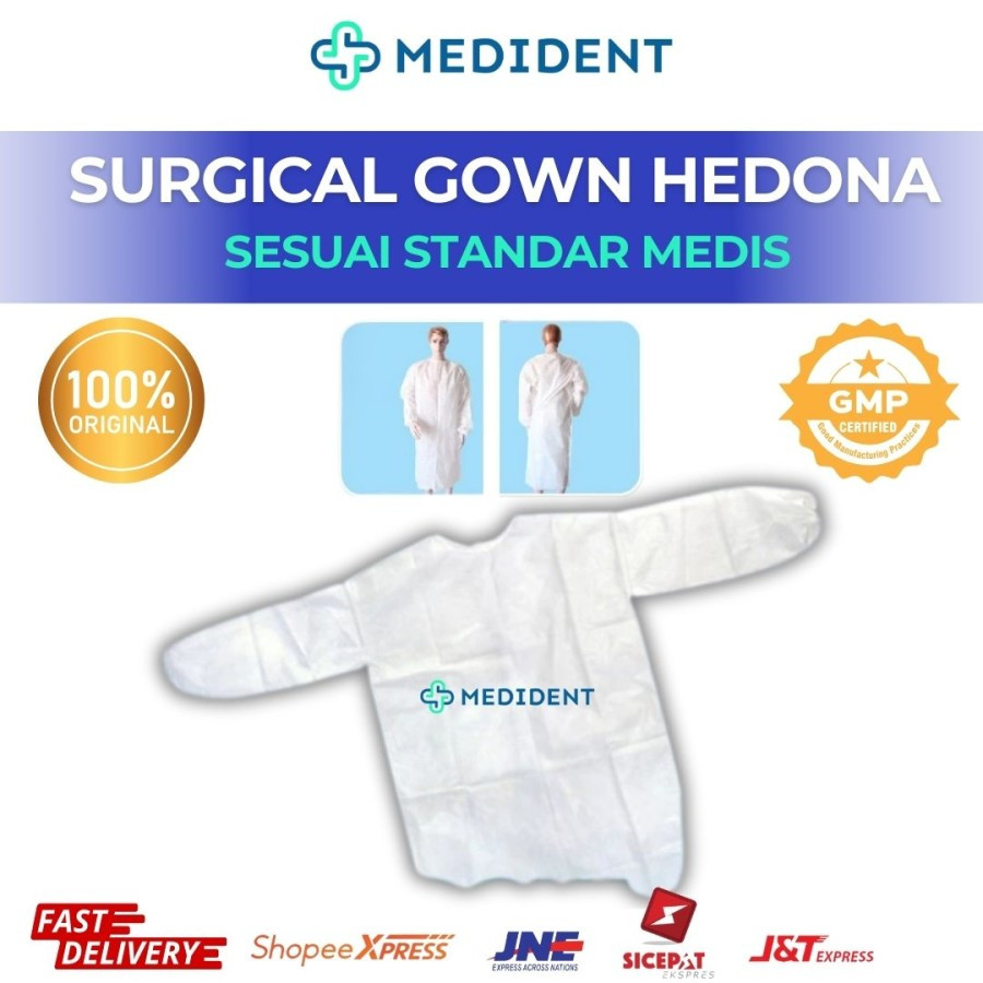 Surgical Gown Hedona / Surgical Gown / Baju Operasi / baju OK