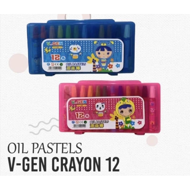 

Crayon oil pastel 12 warna Vgen