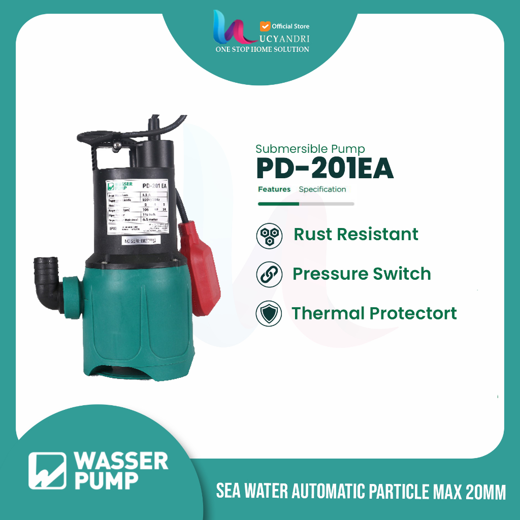 Wasser PD 201 EA Pompa Celup Air Kotor dan Air Asin / POMPA WASSER