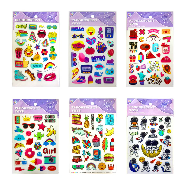 

Sticker Glow in the Dark Fluorescent Kartun