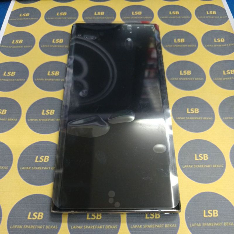 LCD FULLSET FRAME SAMSUNG NOTE 10+ PLUS N975F ORIGINAL BEKAS