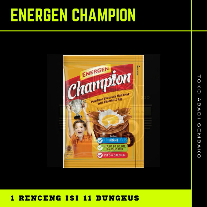 

ENERGEN CHAMPION 1 renceng isi 11 bks