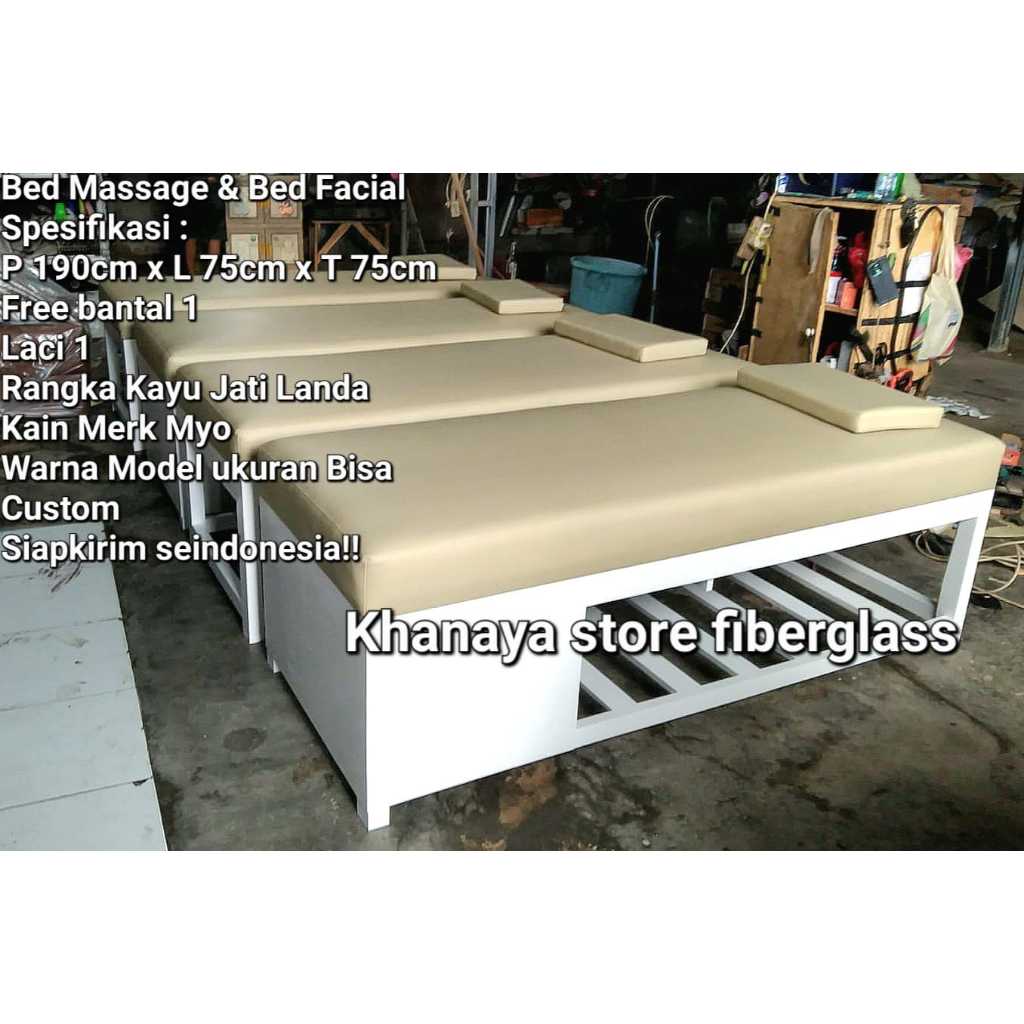Bed massage spa kayu_Bed castem model ukuran_Tempat tidur refleksi_bed spa baru