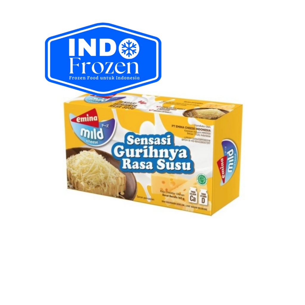 

EMINA MILD CHEESE RASA SUSU 165GR /KEJU CHEDDAR