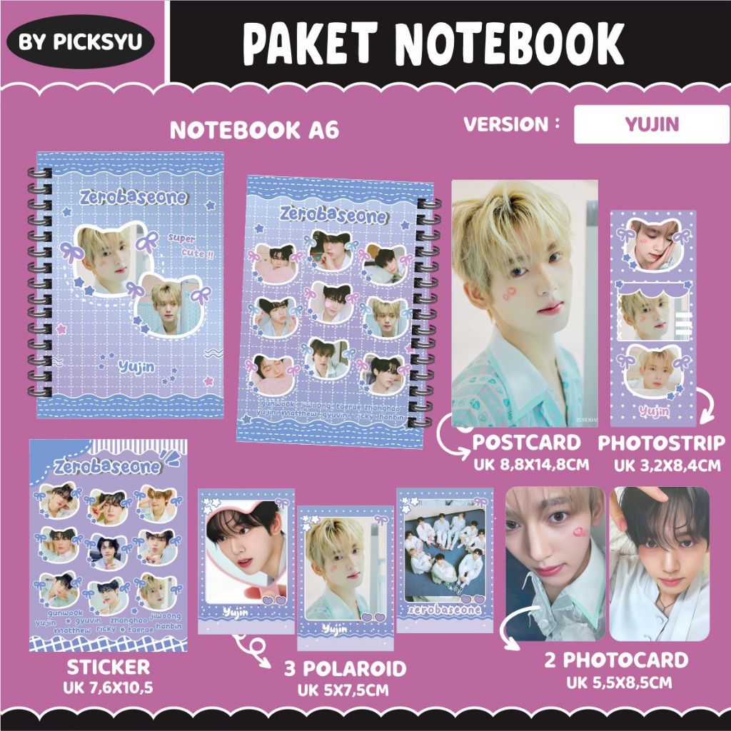 

[PACKING BOX] PAKET RINGNOTE ZEROBASEONE / PAKET NOTEBOOK ZEROBASEONE II HAMPERS KPOP II FANKIT ZEROBASEONE