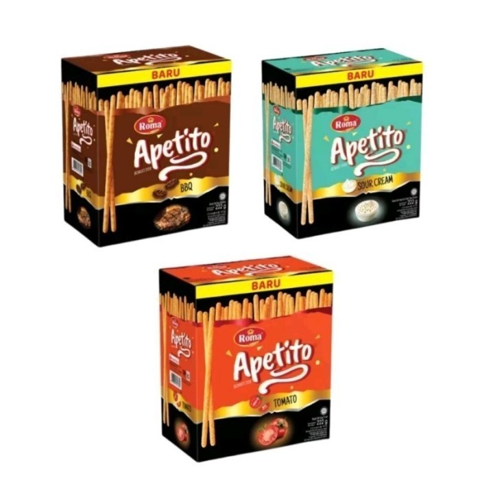 

ROMA APETITO BISKUIT STIK BBQ / PIZZA BOX 18.5 GRAM X 10'S
