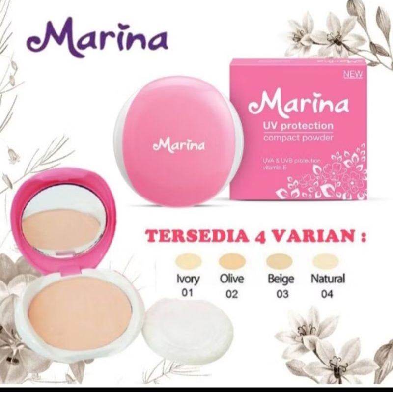 Bedak Padat Marina Varian Natural