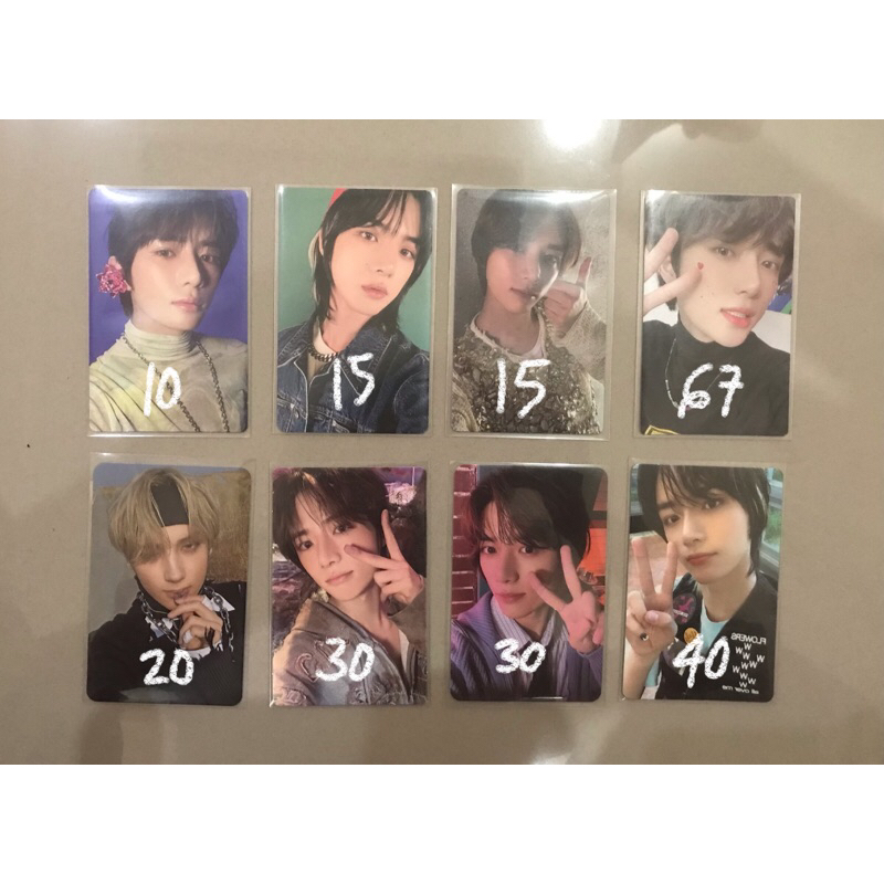 photocard pc txt beomgyu hueningkai official deco kit album r ethereal tcc tnc minisode temptation