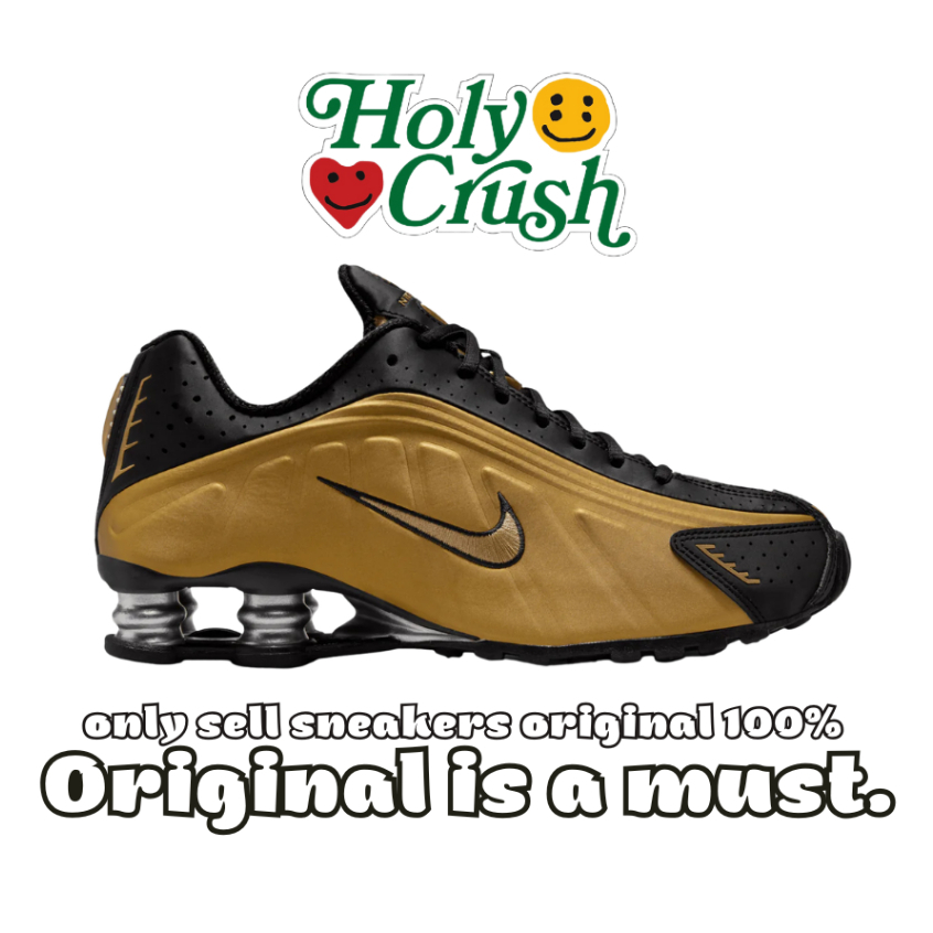 Nike Shox R4 Womens Mettalic Gold - Original 100%