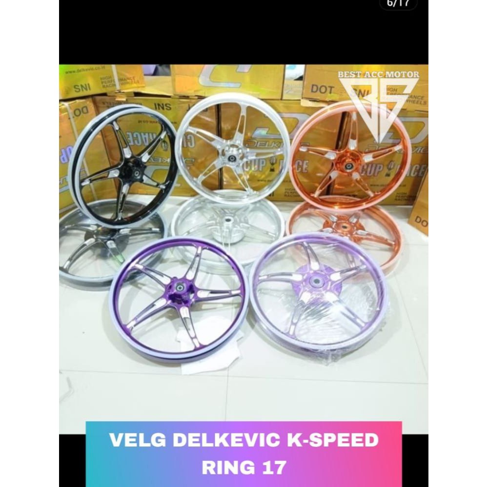 VELG DELKEVIC RING 17 BINTANG LAUTBEAT SCOOPY GENIO VARIO 125 150 MIO SPORTY NMAX NEW AEROX 155 OLD 