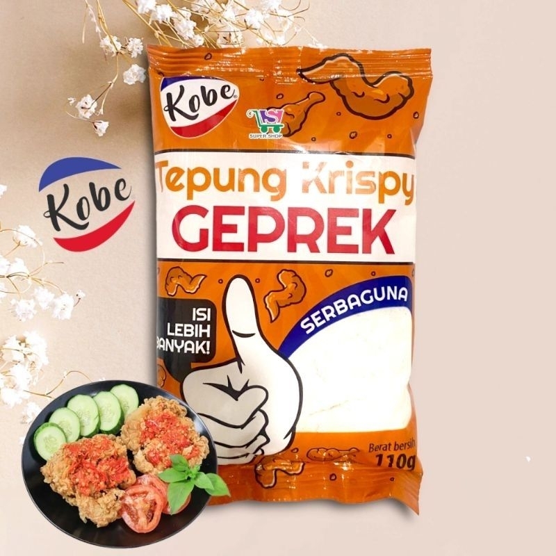 

kobe tepung bumbu krispy geprek 110gram