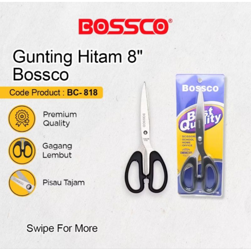 

Gunting Bossco | GUNTING PEMOTONG KERTAS TANGGUNG HITAM