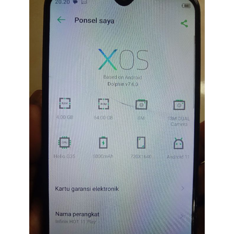 Mesin Infinix Hot 11 play/X688 normal