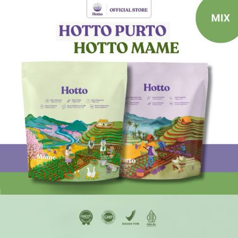 

HOTTO PURTO MULTIGRAIN Paket Bundling 2 Pouch isi 32 saset