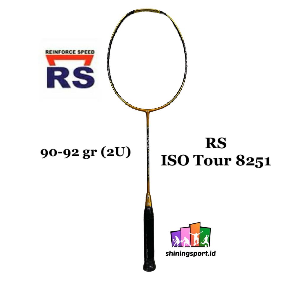 Raket Badminton RS ISO Tour 8251 (+ FREE KAOS & TOWEL GRIP 2 PCS)
