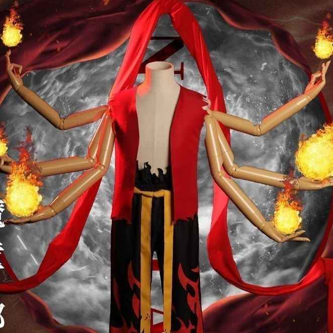 Permainan Peran Nezha Nezha cosplay Kostum Dewasa Anak Unisex Anime Set Lengkap Pertunjukan cos Paka